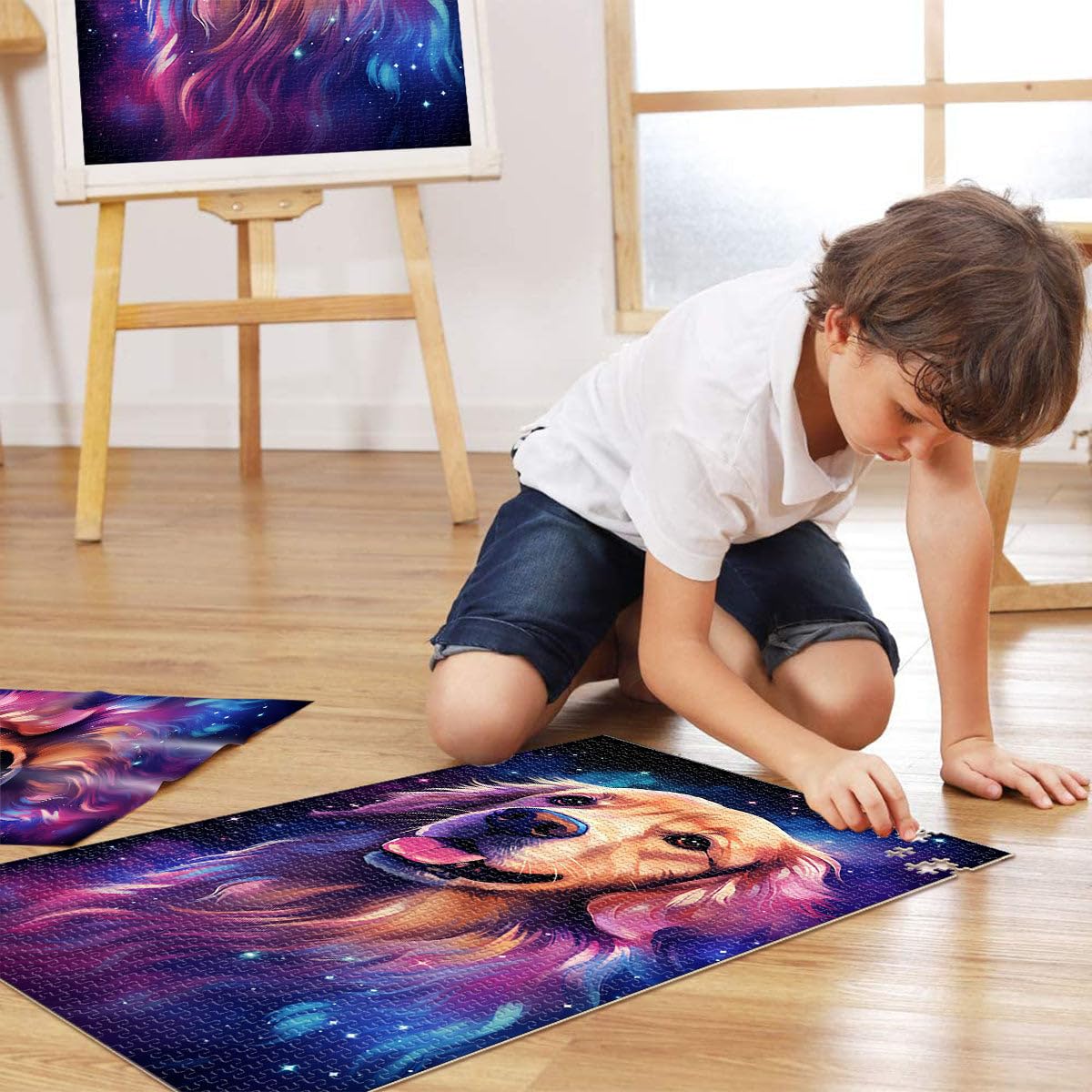 Puzzle per adolescenti "volto di mille mondi", 2000 pezzi, per adulti e bambini, 27,56 in x39,37, puzzle di carte grigie e giochi per adulti