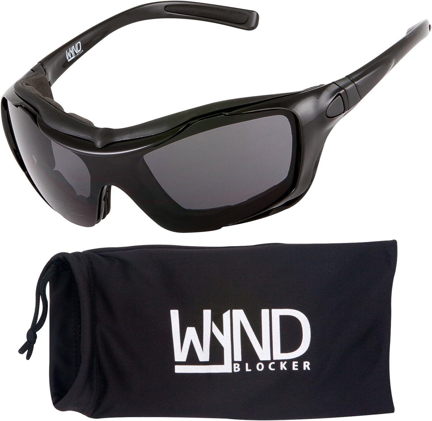 WYND Blocker Polarized Large Motorcycle Riding Sunglasses Sports Wrap Glasses