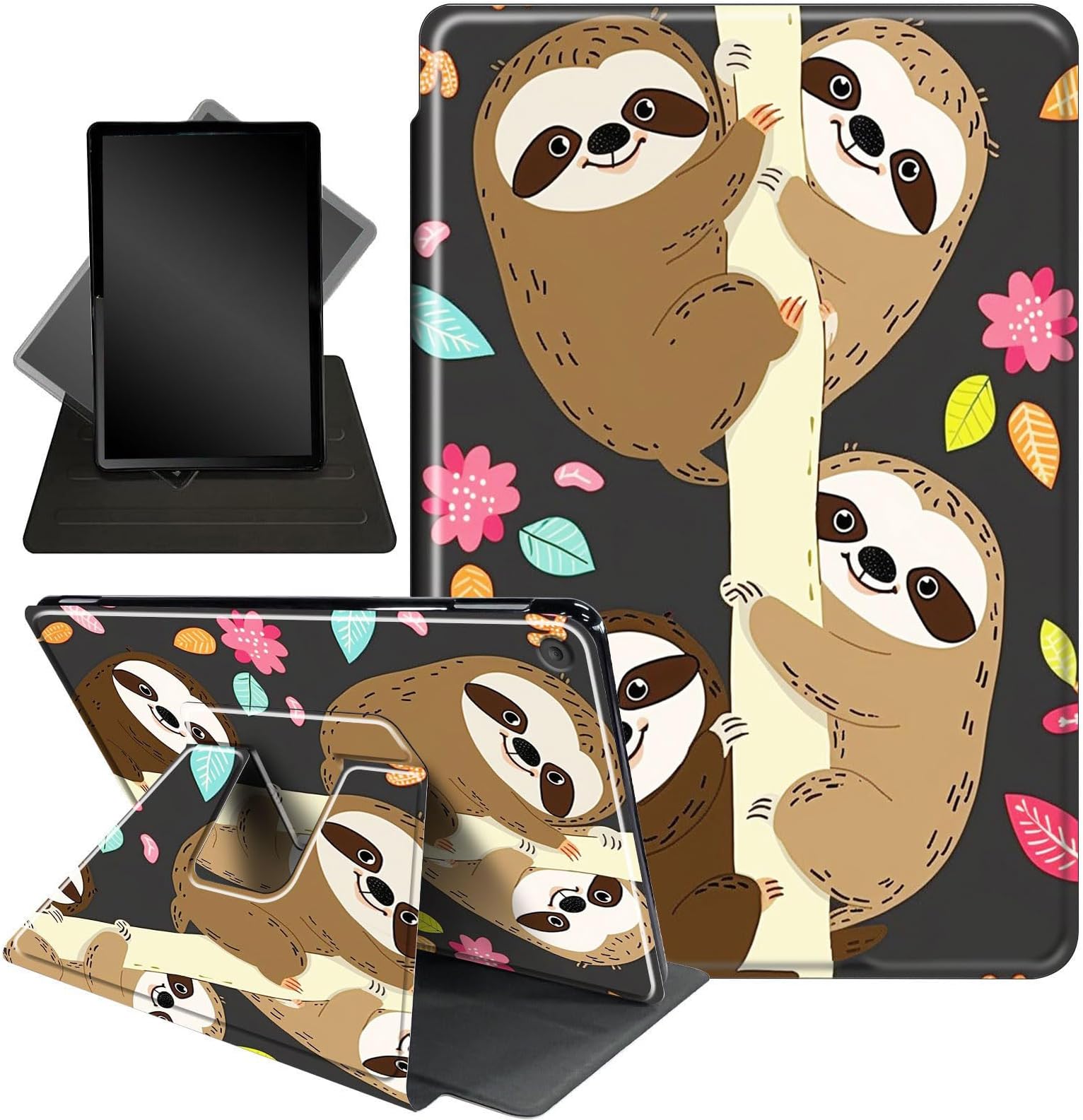 Case for iPad Air (3rd Gen) 10.5" 2019 / iPad Pro 10.5" 2017,360 Degree Rotating Stand Smart Protective Cover Case for iPad Air 3,Cute Sloth
