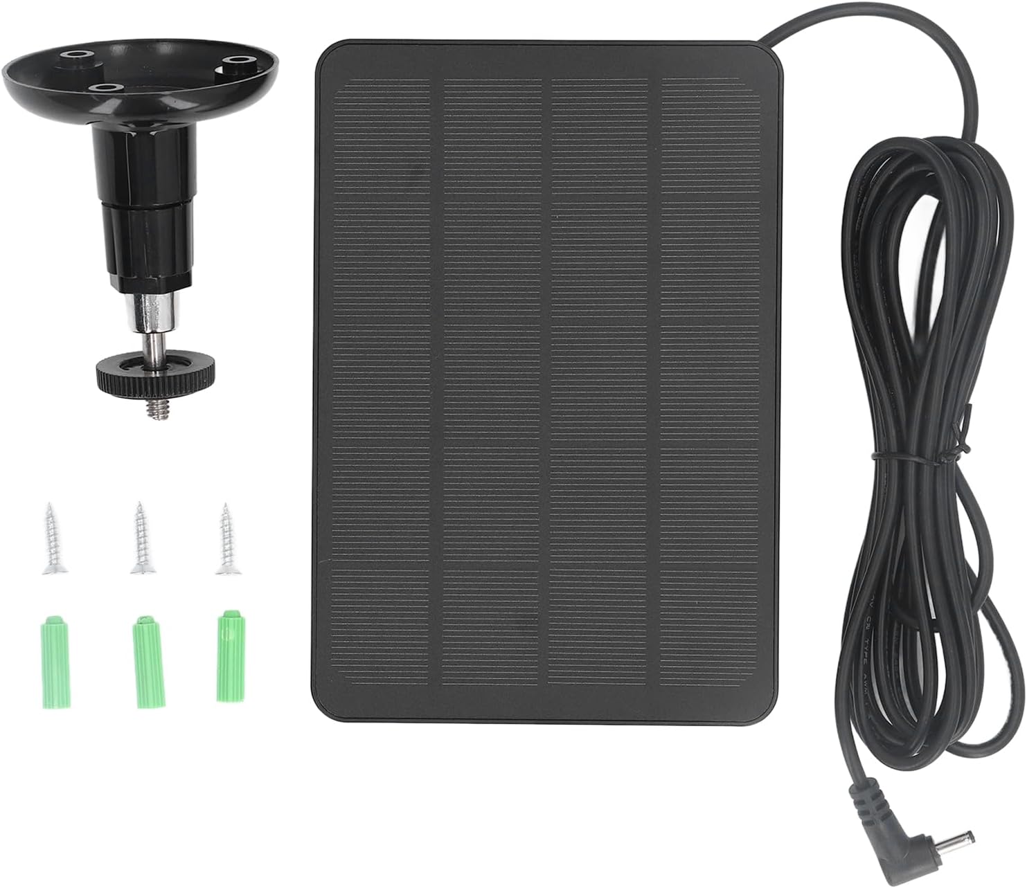 10W Solar Panel Charger for Ring Camera, IP65 Professional Camera Solar Panel Compatible with Ring Stick Up Cam, 9.8Ft Charging Cable, for Mounting On Eaves, Facades, Stumps