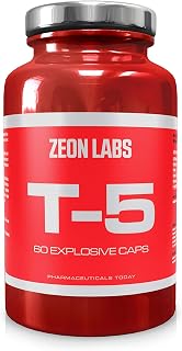 Zeon Labs T5 Extreme Fat Burner (60 Capsules) | Original T5 Fat Burners | UK Manufactured | Best Slimming Diet Pills Super Strong | T5s Weight Loss Tablets | for Men & Women (60 Capsules)
