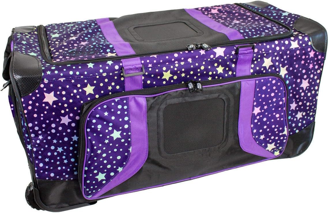 Pop Up Soft Trunk for Camp & Traveling | Rolling Duffle Bag | Water Resistant | 30 Inches (Lightning Storm)