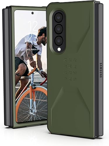 Miniatura 10 de URBAN ARMOR GEAR UAG - Funda protectora diseñada para Samsung Galaxy Z Fold3 5G (2021), diseño civil, elegante, ultrafina, absorbente de golpes,