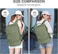 Vista 8 de coowoz Large Travel Backpack For Women Men,Carry On Backpack Flight Approved,Hiking Backpacks Waterproof Outdoor Rucksack Casual Daypack Travel Bag