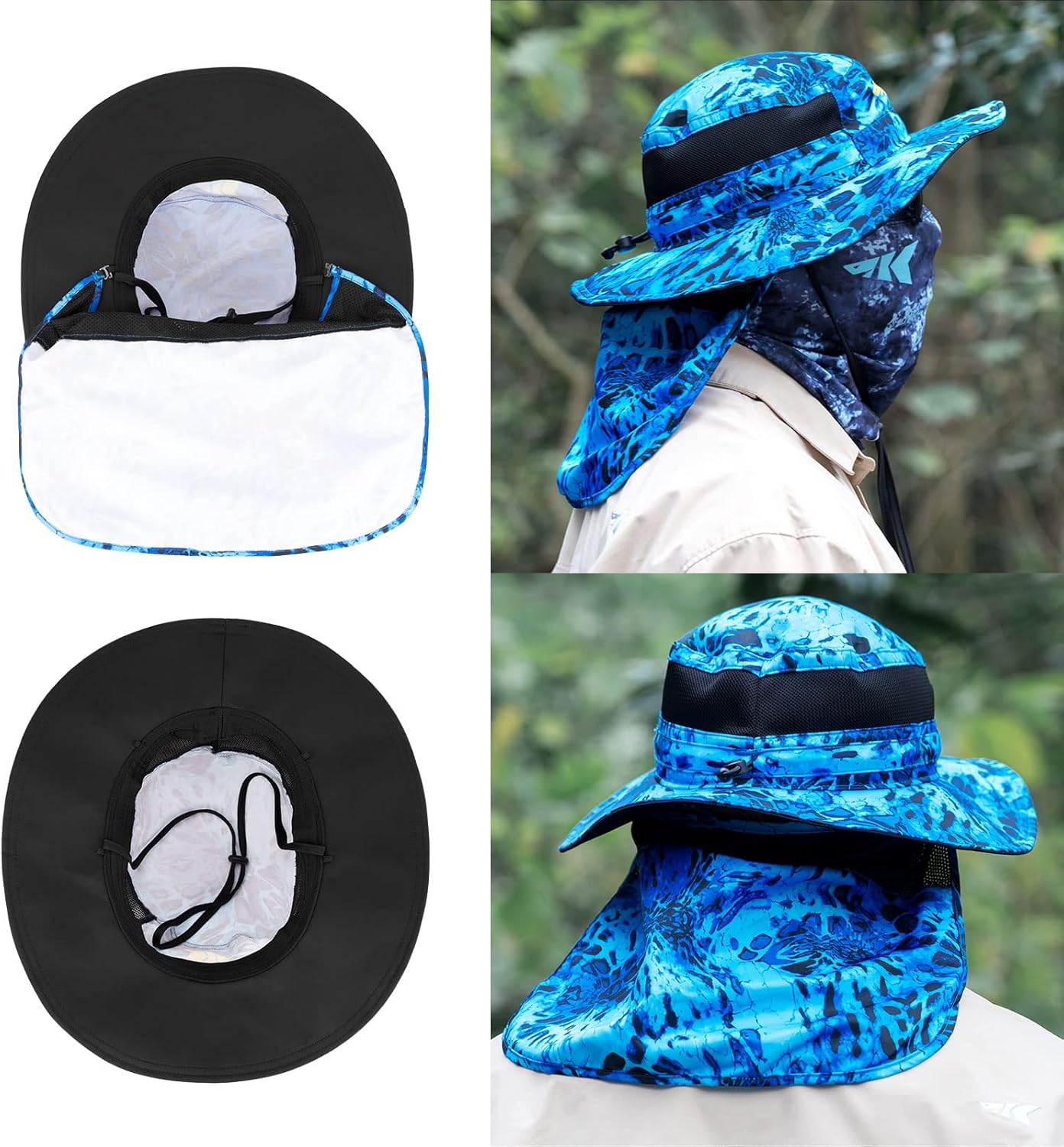KastKing Sol Armis UPF 50 Boonie Hat - Sun Protection Hat, Fishing Hat, Beach & Hiking Hat, Paddling