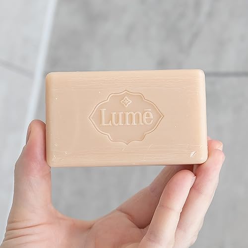 Miniatura 6 de Lume Jabón para cara y cuerpo, libre de parabenos, ftalatos y tintes artificiales, hipoalergénico y seguro para pieles sensibles, paquete de 4