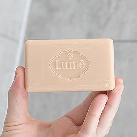 Lume Triple Milled Bar Soap - Rich Moisture & Gentle Cleansing - Paraben Free, Phthalate Free, Skin Safe - 5 ounce (Pack of 4) (Peony Rose)