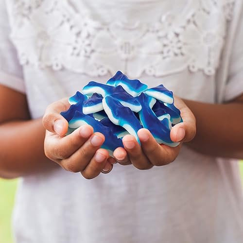 Miniatura 5 de Funtasty Blue Sharks - Gomitas de caramelo, sabor a malvavisco de frambuesa azul, bolsa de 1 libra
