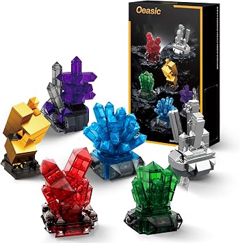 Geology Crystal Building Set for Adults, 564PCS Model Collection Kit | Elegant Home & Office Decoration, Creative Desk Display & Thoughtful Gift for Men and Women