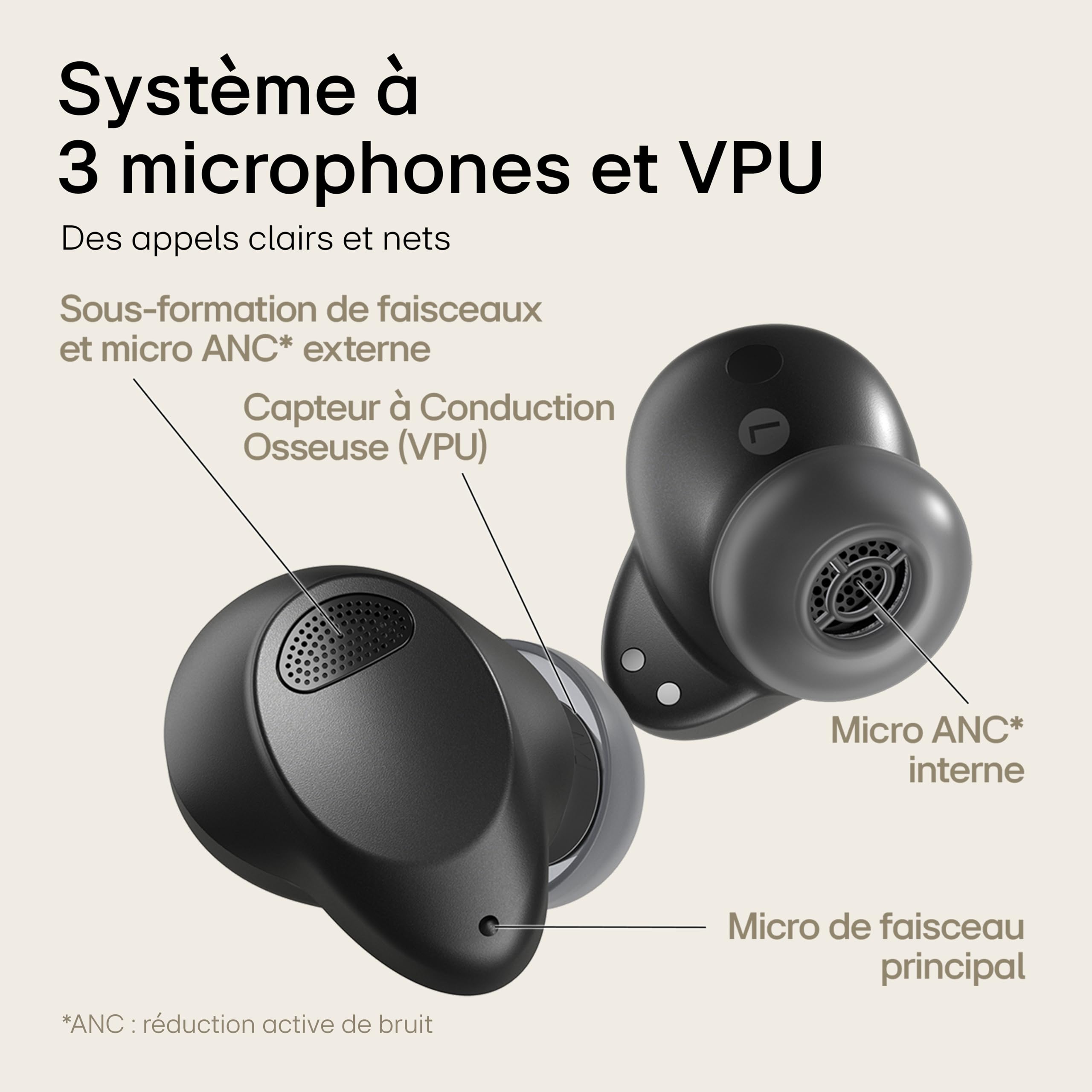 LG Tone Free T90S écouteurs Bluetooth Intra-Auriculaires avec Dolby Atmos, Technologie MEDIRIAN, ANC (Réduction sonore Active), UVnano+, Noir