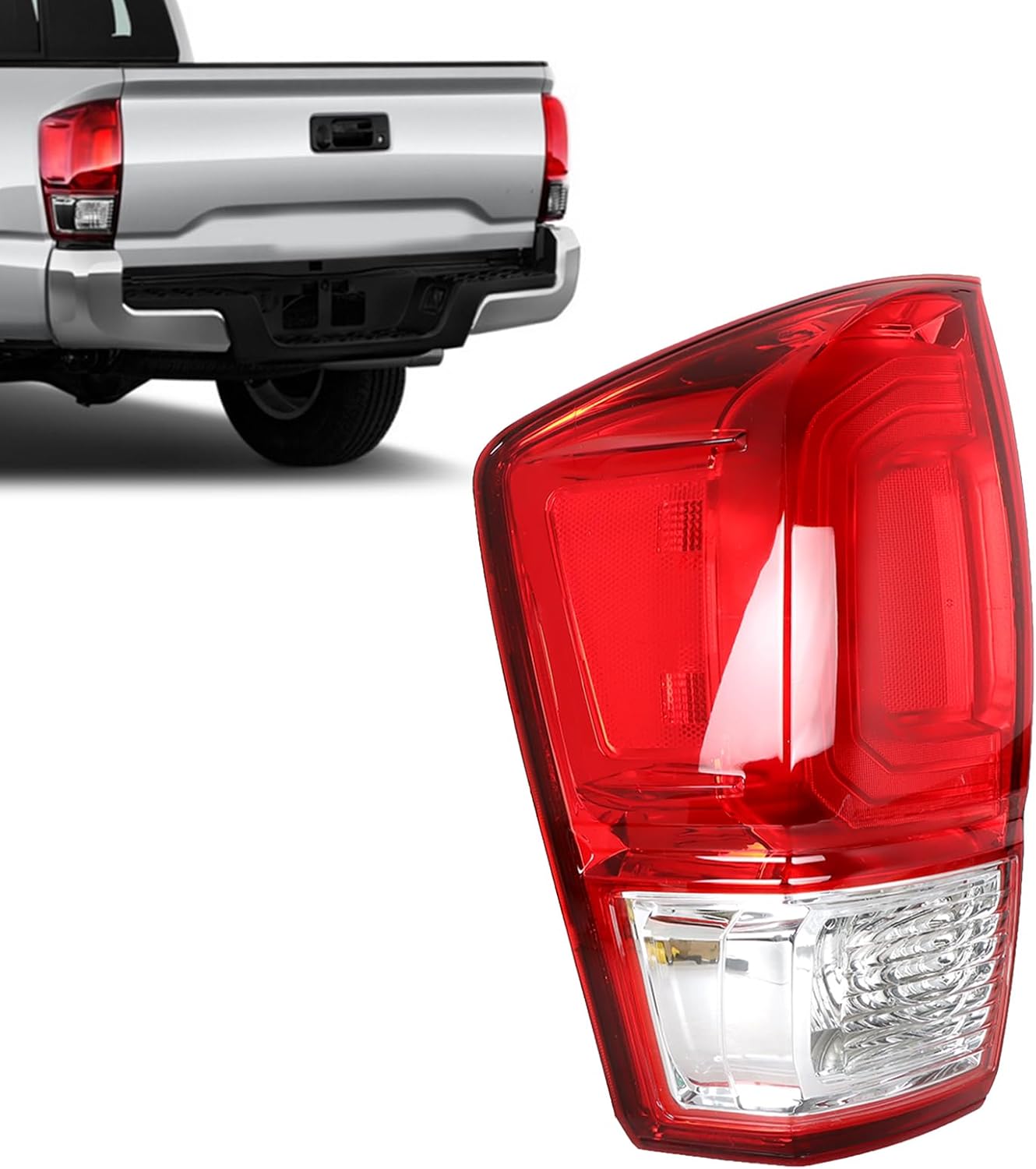 labwork Driver Left Side Rear Tail Light Brake Lamp Assembly Replacement for Toyota Tacoma SR SR5 2016 2017 81560-04170