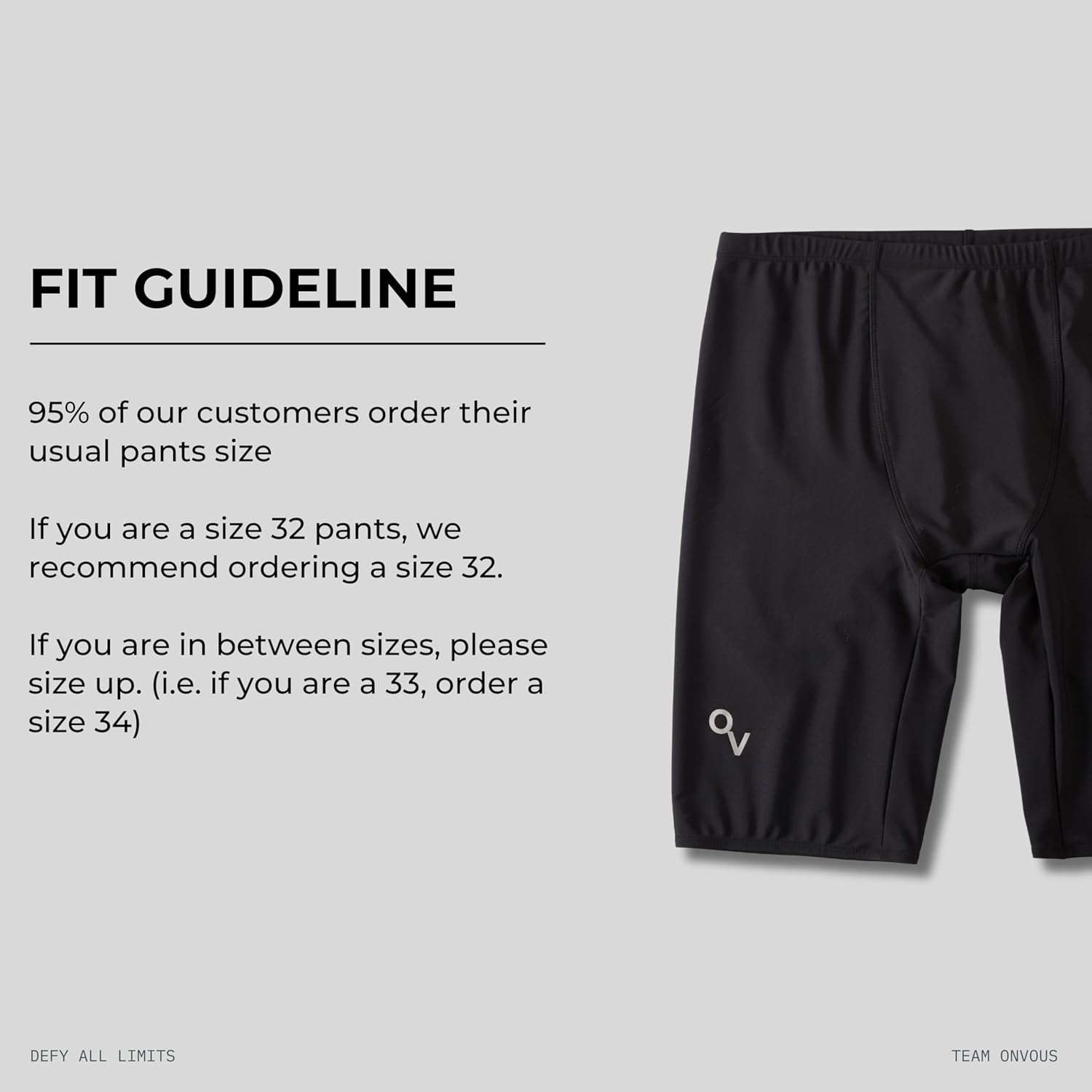 Onvous Swim Jammers for Men | Men's Athletic Swimwear Jammer | Mens Jammer for Swimming | Mens Swim Jammers Size 28-38