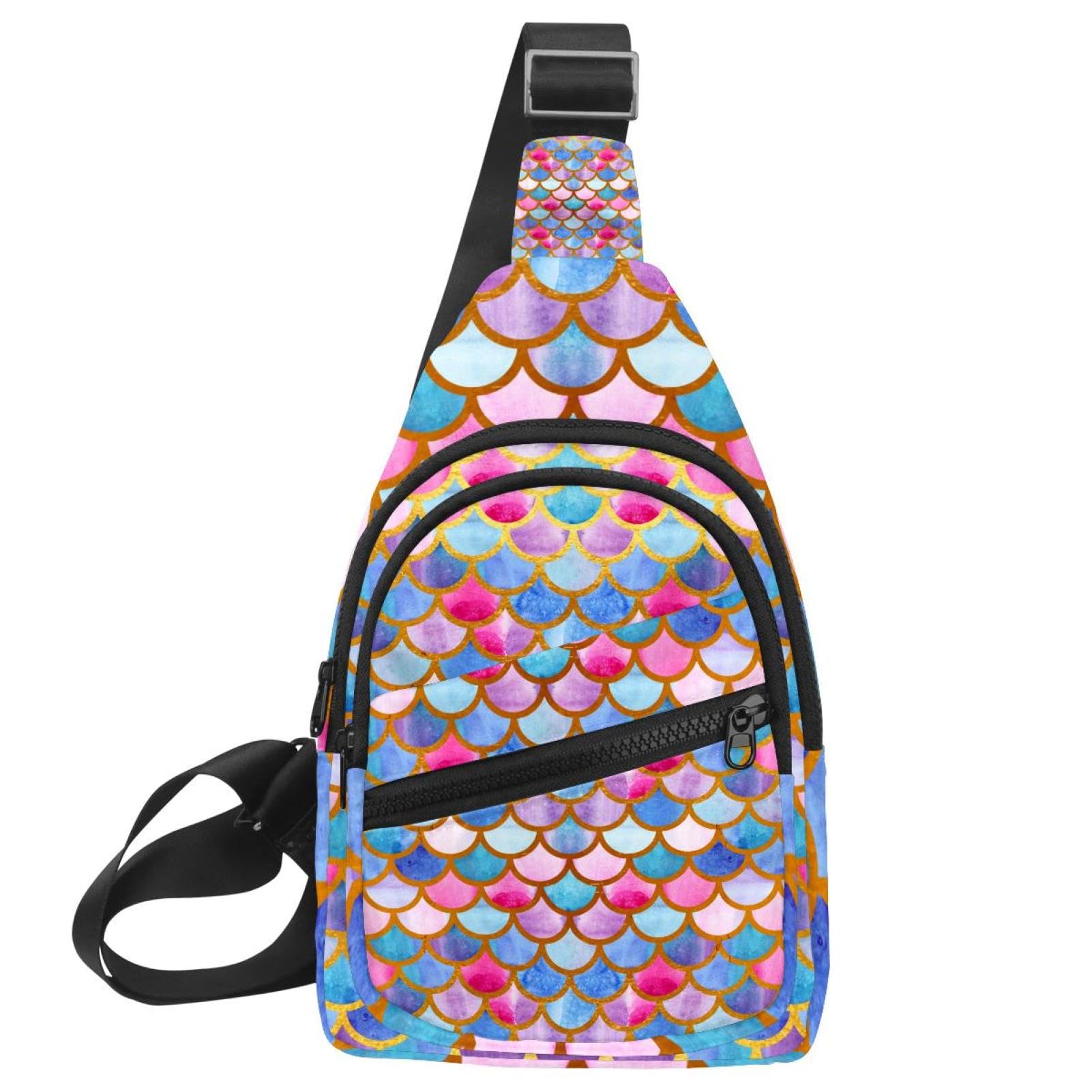 Bolsa de mensajero ligera con diseño de escamas para un transporte cómodo 7