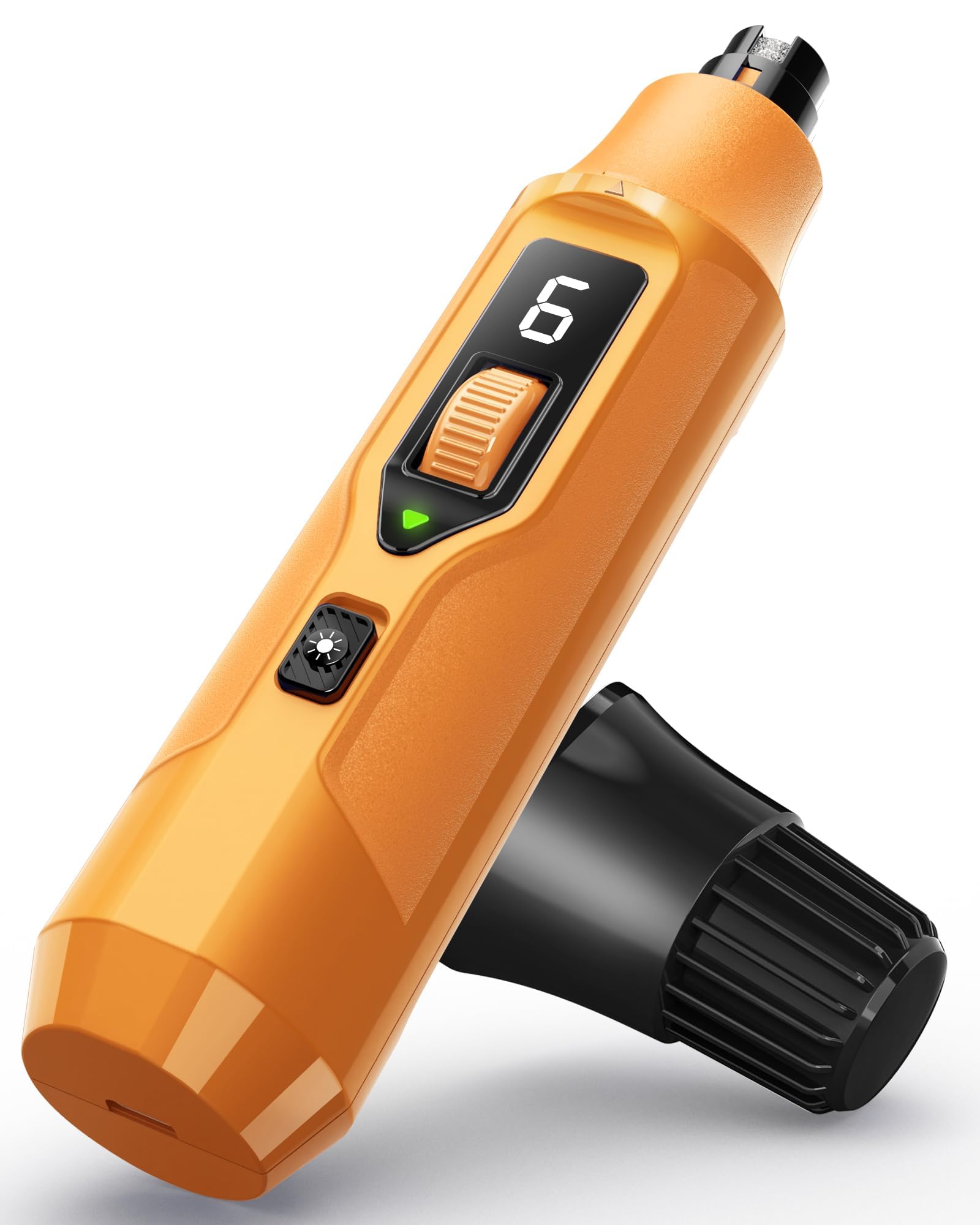 7-Speed Dog Nail Grinder with LED Light – Ultra Quiet Electric Pet Nail Trimmer for Large Dogs & Cats – Professional Grooming Tool with Dust Collector, One-Hand Speed Control & Instant Stop Safety