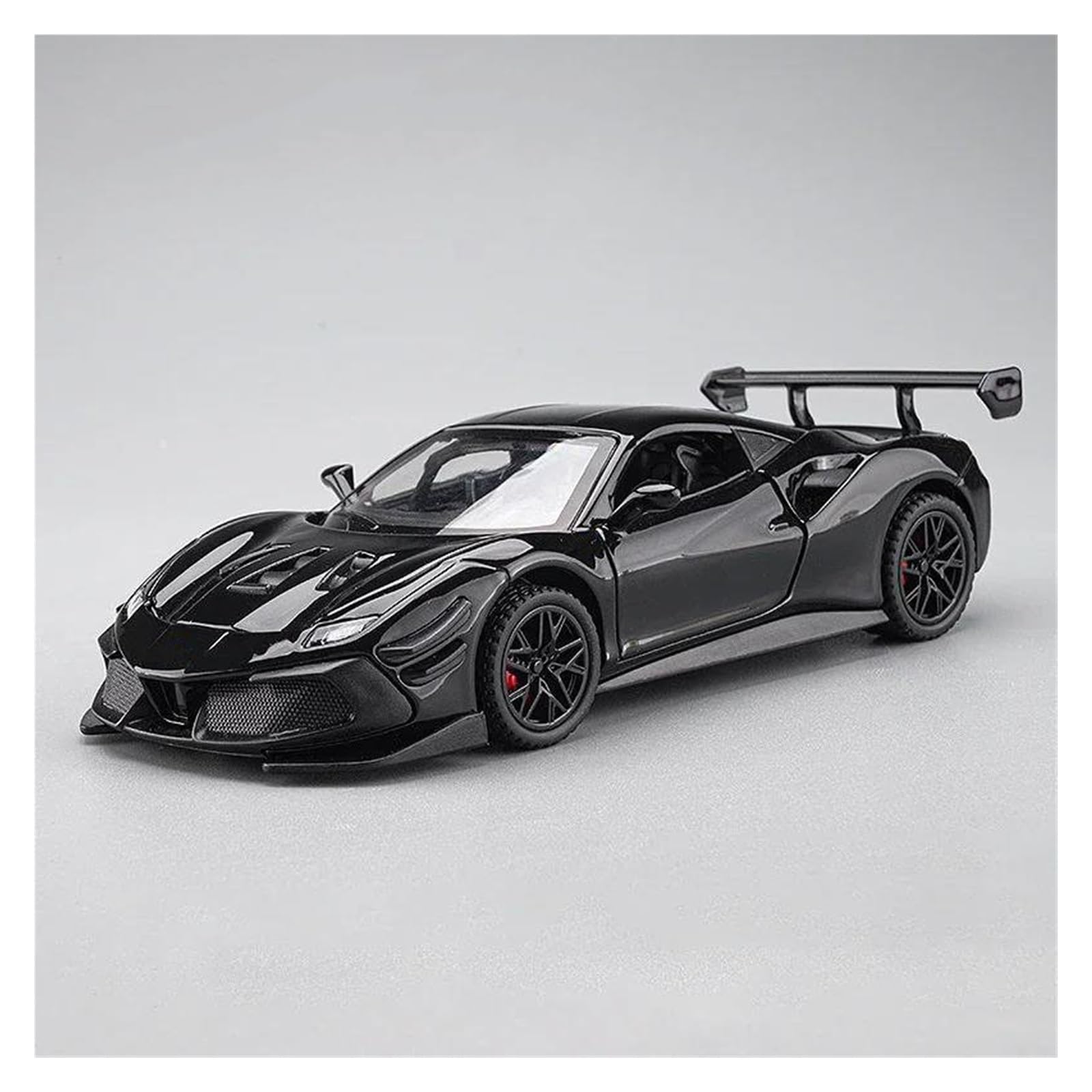AUDSNI Die-Cast Diecast Car Model 1:32 For Ferraris 488 Car Alloy Diecasts Vehicles Model(Black)