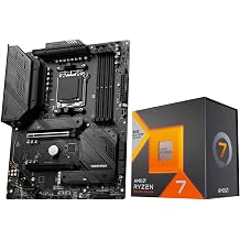 INLAND Micro Center AMD Ryzen 7 7800X3D 8-Core16-Thread Desktop Processor with MSI MAG B650 Tomahawk WiFi AM5 DDR5 Gaming Motherboard