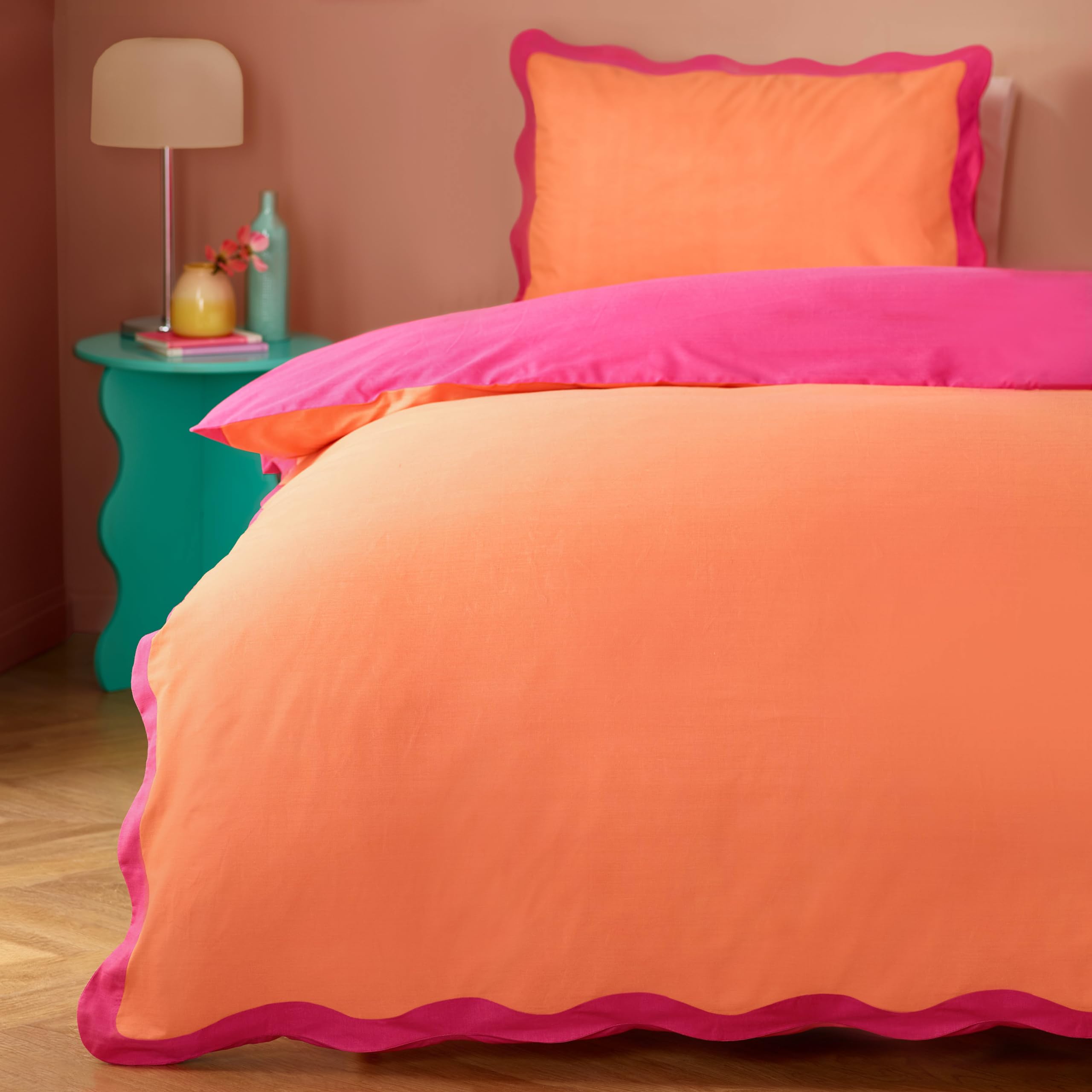 Furn - Duvet Cover Set - Single - Coral