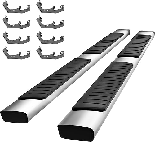 Miniatura 1 de Cartman Estribo de 6 pulgadas (compatible con Chevy SilveradoGMC Sierra 1500 2019-2023, SilveradoSierra 2500HD 3500HD 2019-2023 Crew Cab barras