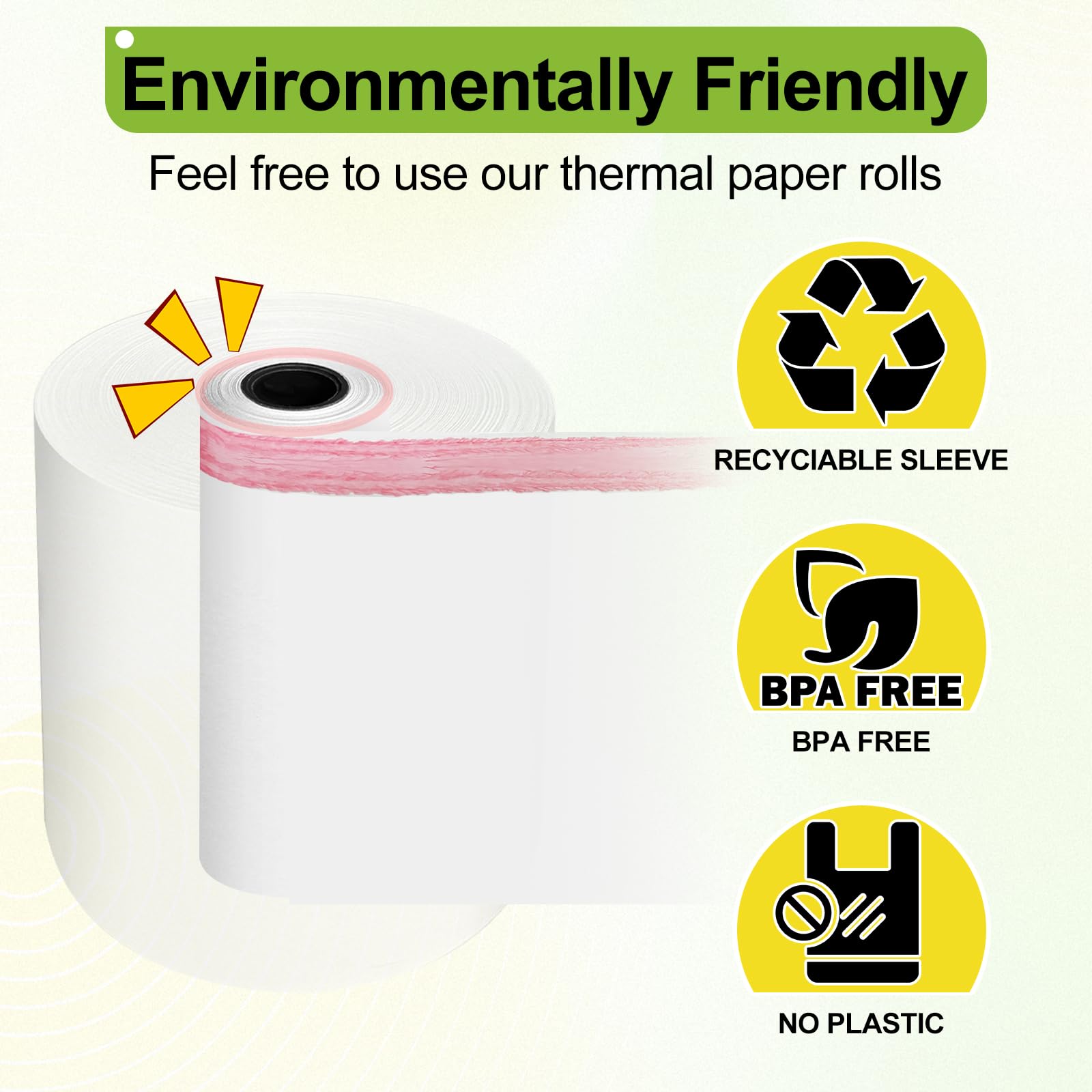Papel Térmico 80x80x12 mm, 10 Rollos de Papel Tickets para Caja Registradora, Premium rollo termico para Impresora TPV Térmica de Ticket