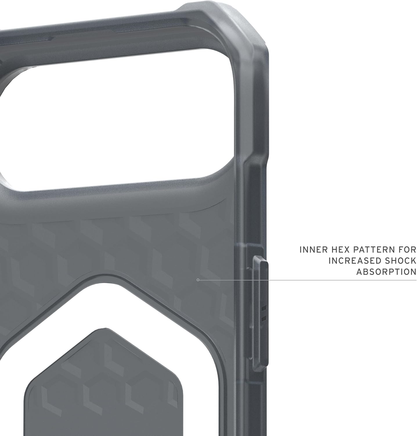URBAN ARMOR GEAR UAG Designed for iPhone Air Case Essential Armor - Compatible with MagSafe Translucent Military Grade Protective Cover, Ash