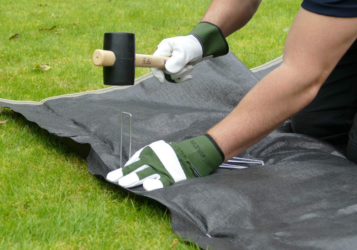 Heavy Duty Weed Control Fabric - Extra Thick 100 GSM UV Stabilized Premium Fabric - 1x10 Meters or 2x5 Meters Black