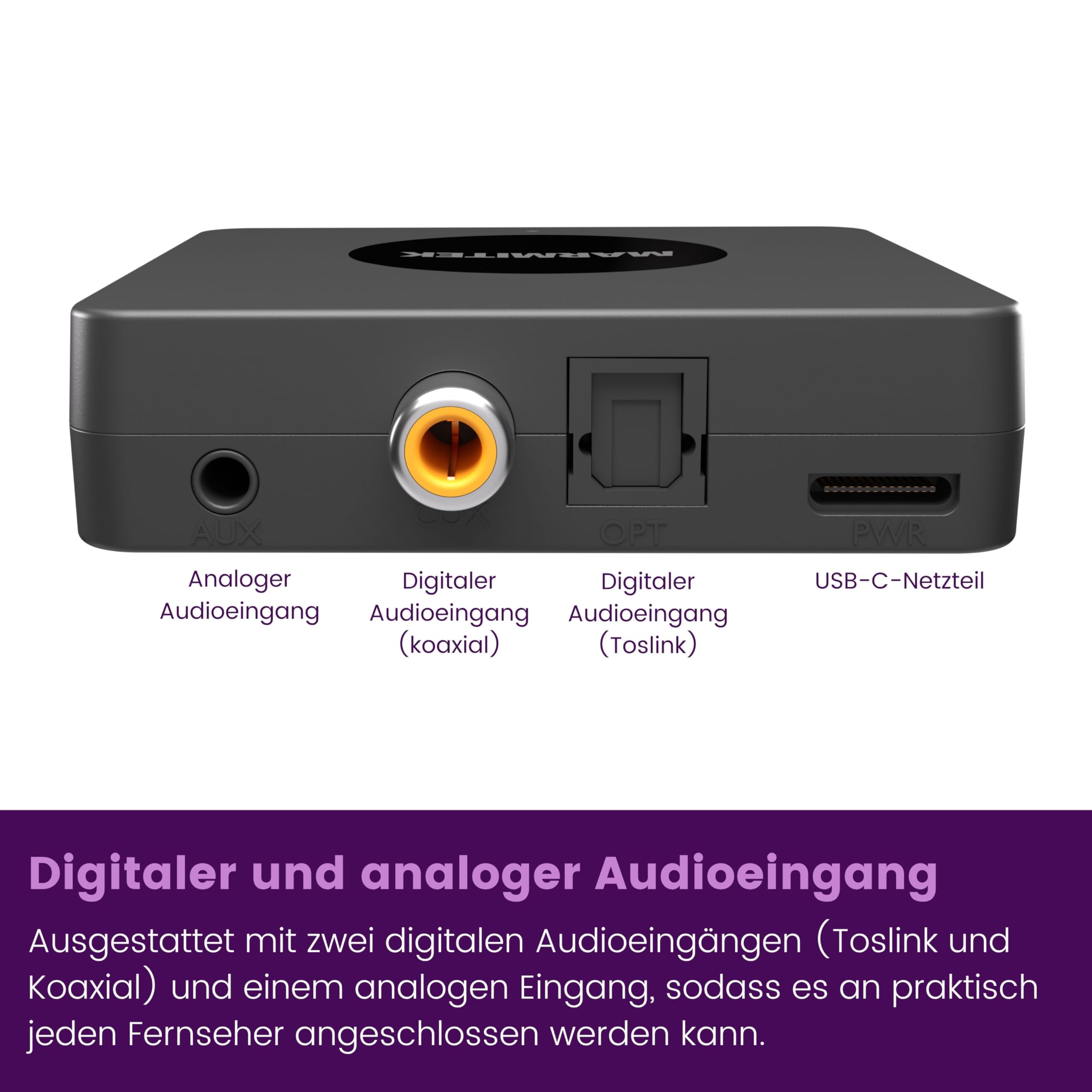 Marmitek BoomBoom 55 HD - Bluetooth Transmitter TV aptX HD Low Latency