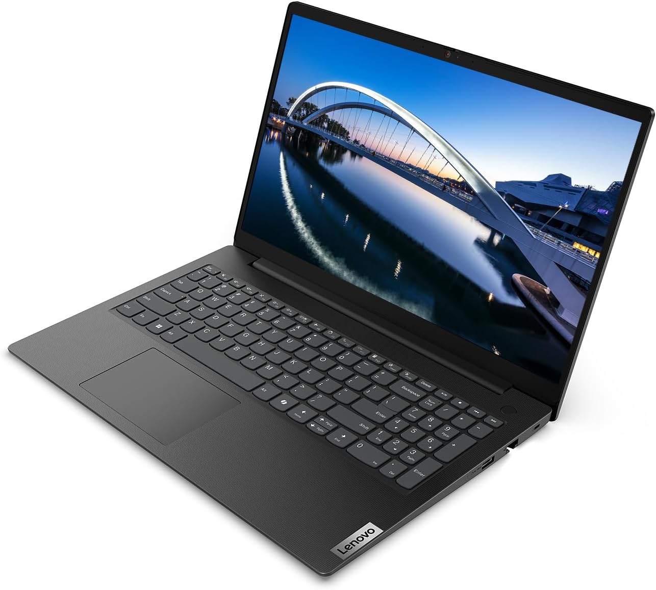 Lenovo V15 G6 Business Laptop Computer, 15.6" FHD Display, Windows 11 Pro 8GB DDR5 RAM 256GB SSD, Intel Quad-Core N150 Processor, Numeric Keypad, Ethernet RJ-45, Wi-Fi 6, Business Black image 3