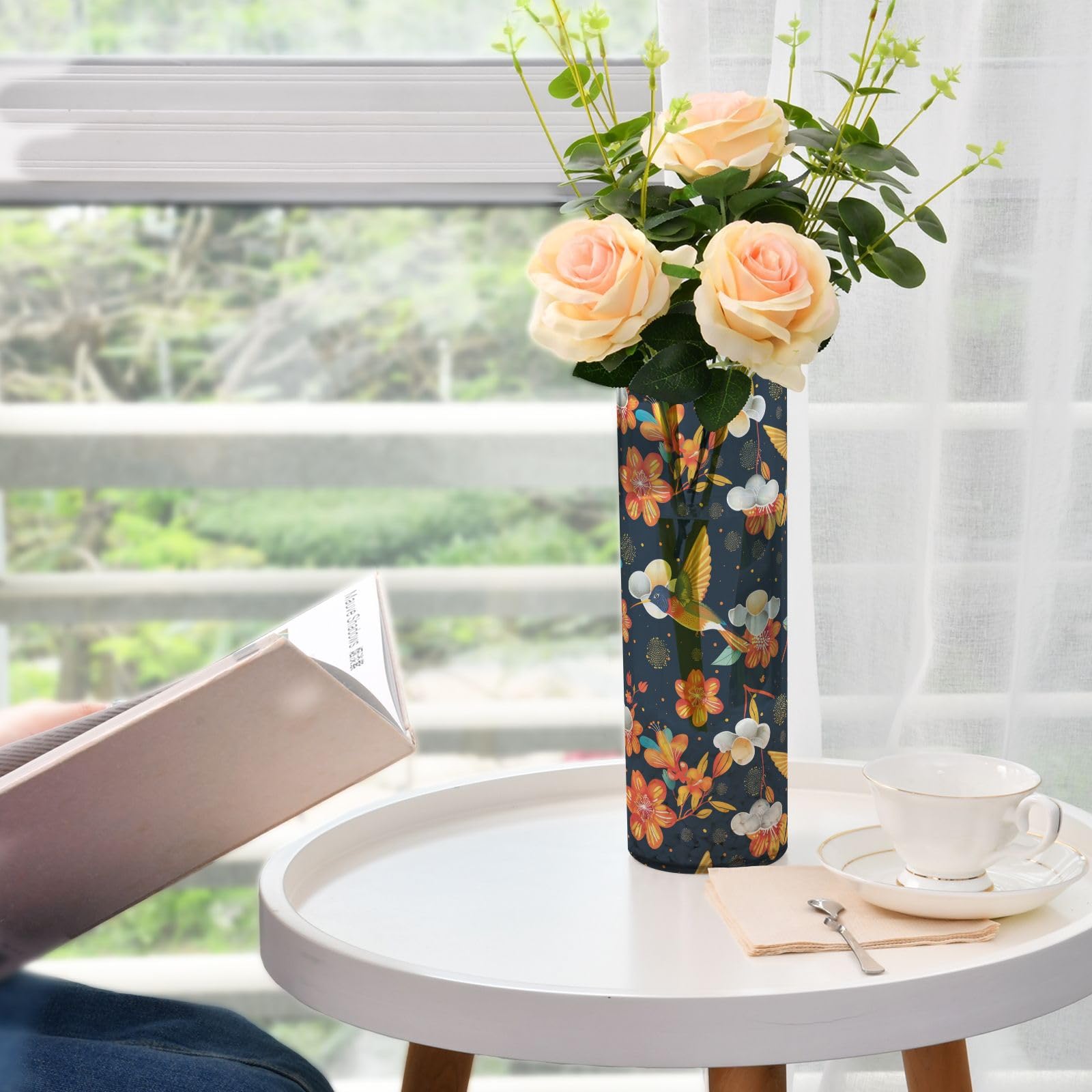 Amazon.com: ALAZA Funny Bird Plumeria Flower Vase for Flowers 3.9