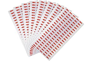 800-Count Precision Red Arrow Stickers for Efficient Sealing