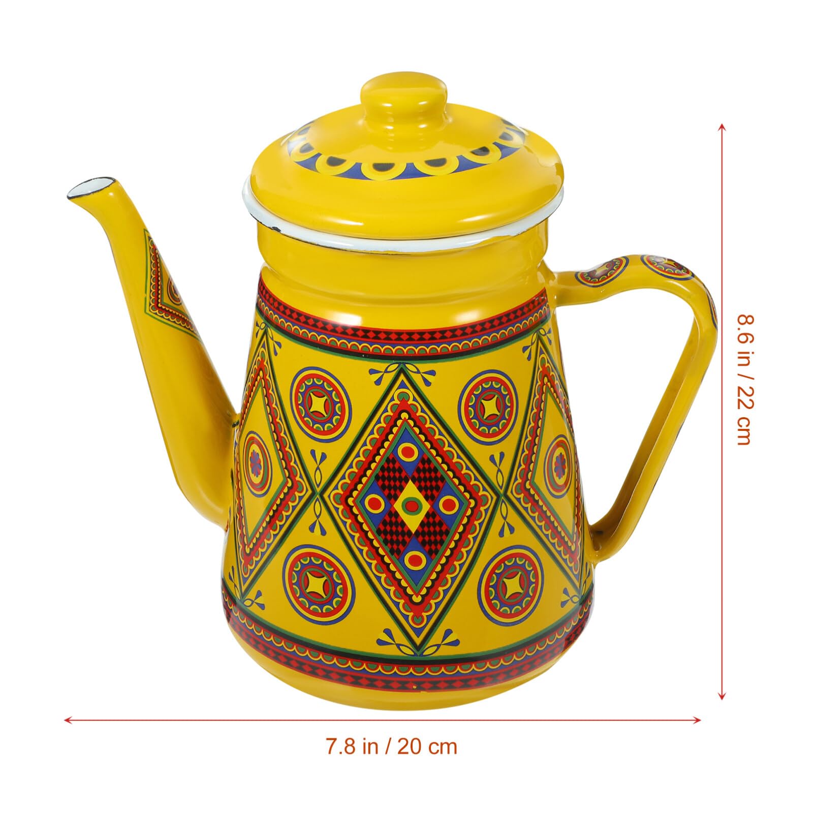 Emaliowany dzbanek do kawy Vintage czajnik do herbaty Turecki czajniczek Turecki czajnik do herbaty Turecki dzbanek do herbaty Vintage czajniczek Turecki dzbanek do kawy Pojemniki na herbatę Akceso
