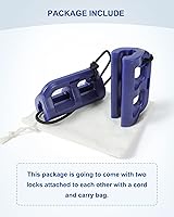 Vista 7 de Bloqueos de dirección hidráulicos, clips de dirección de motor de barco, evitan el balanceo del motor en remolque, viene con un par de topes