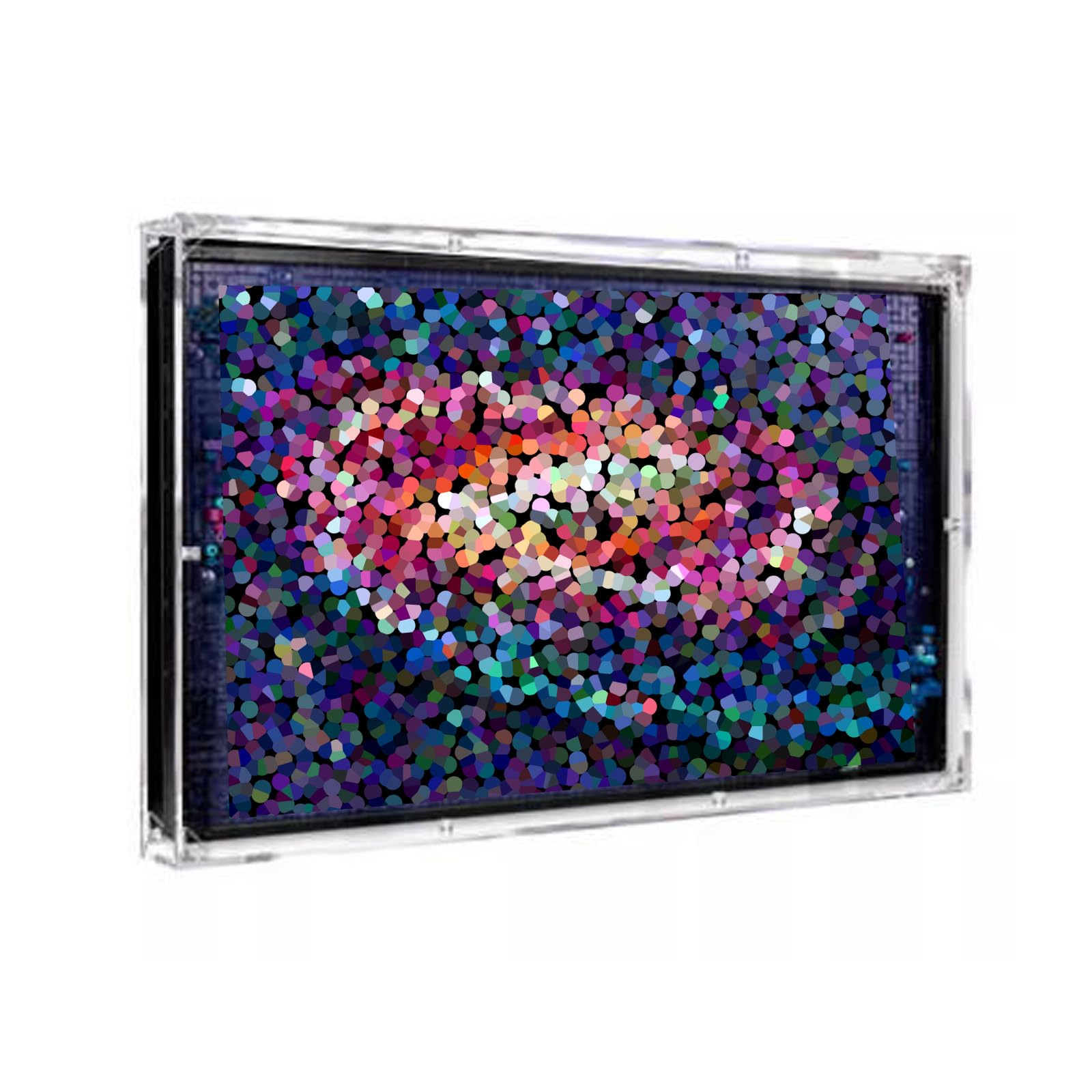 Staubdichte, transparente Acryl-Vitrine für Lego 31212 Pixel Art of the Milky Way, nur Box