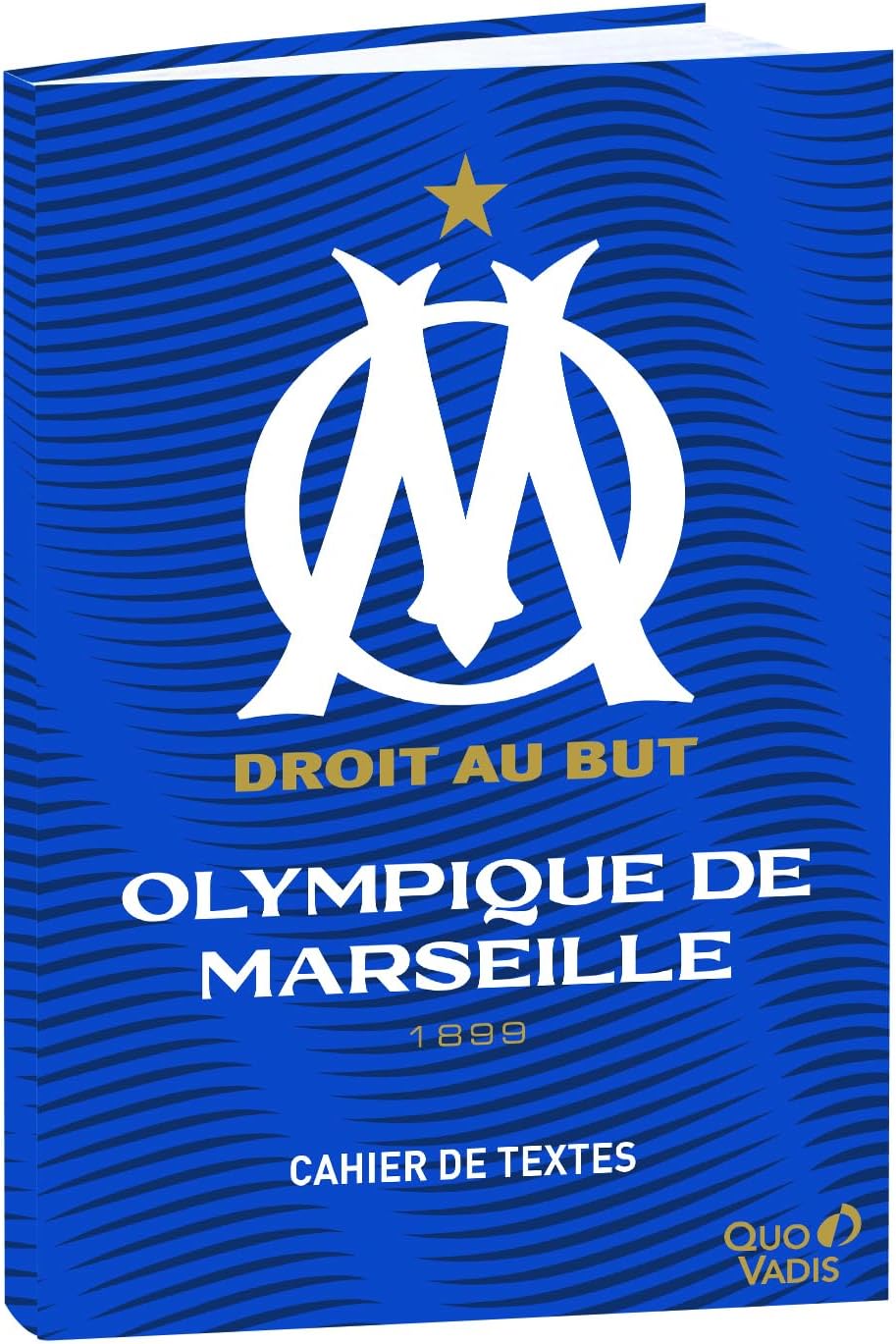 Quo Vadis - Notebook - French - Olympique de Marseille - Multi-Coloured - Daily - 15 x 21 cm - Clairefontaine White Paper - Made in France