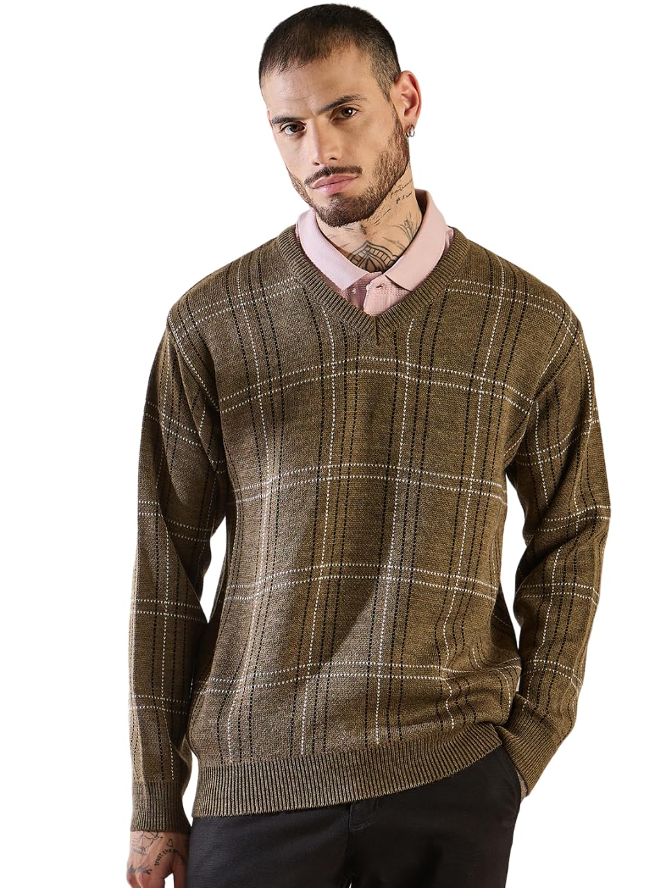pivl Men's Winter V Neck Sweater - Warmth and Stylish-picture-24