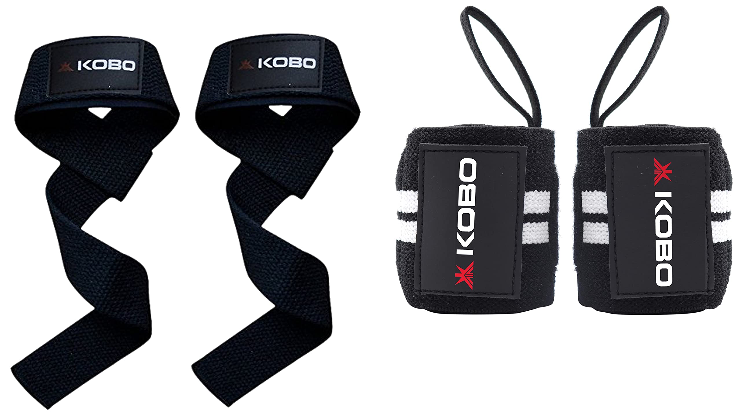 Kobo WTA-03 Power Cotton Gym Support & WTB-13 Neoprene Weight Lifting Gym Belt 5.5" Wide for Weightlifting Back Support (Black), Small & WTA-04 Cotton Wrist Wraps with Thumb Loop (Black, White) (B09SSNVS3R) Amazon Price History, Amazon Price Tracker