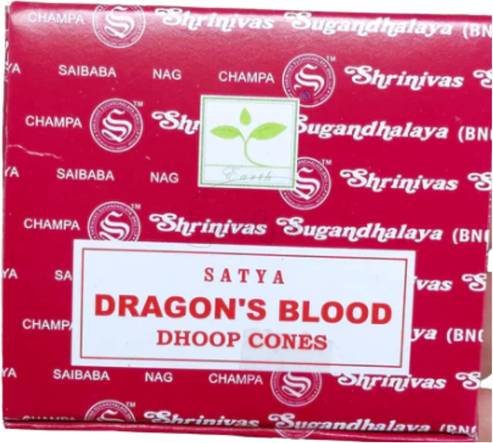 Satya Dragons Blood Incense Cone x1 pack, used for Aromatherapy, Spa, Yoga, Weddings, Reiki, Meditation, Healing by SAMASIA
