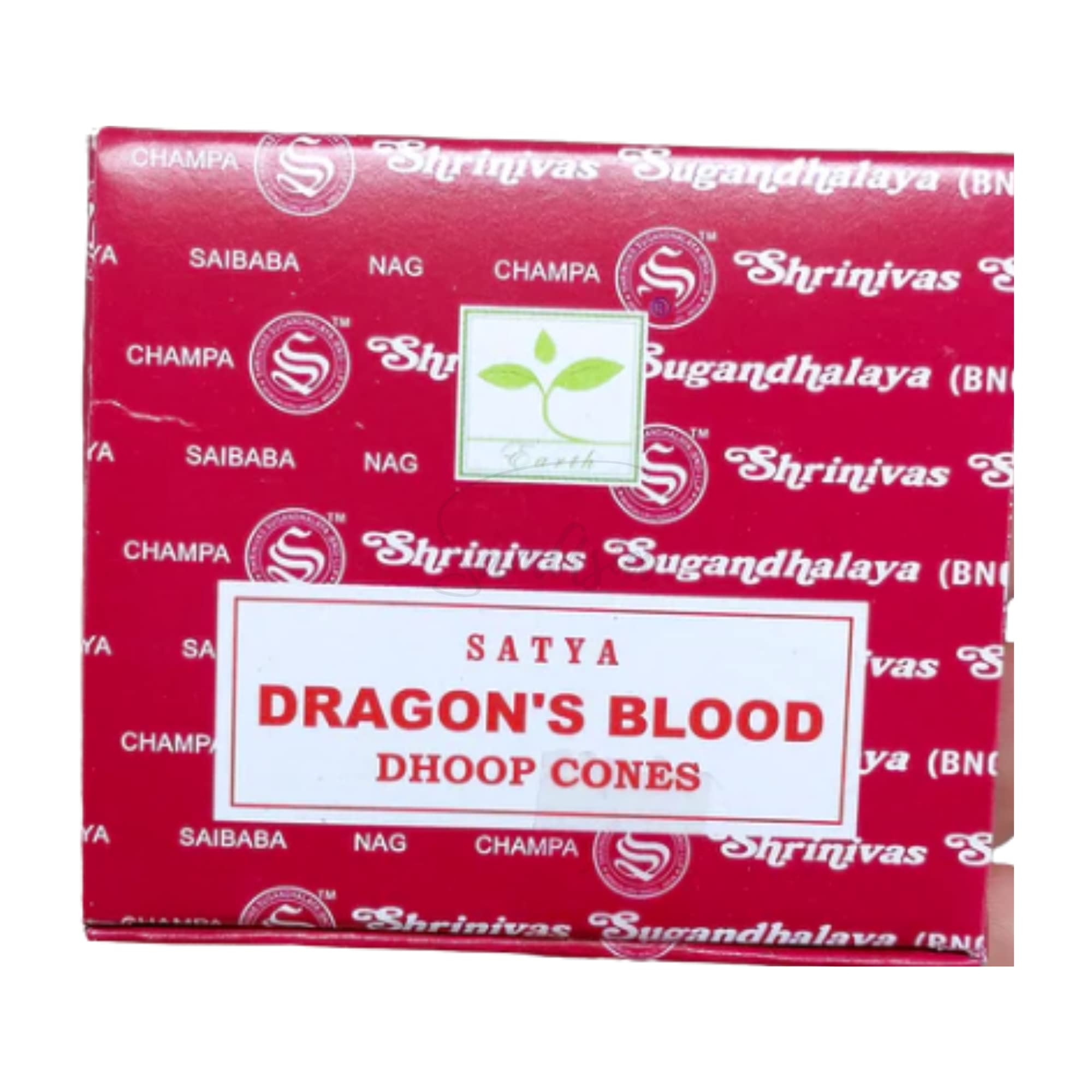 Satya Dragons Blood Incense Cone x1 pack, used for Aromatherapy, Spa, Yoga, Weddings, Reiki, Meditation, Healing by SAMASIA