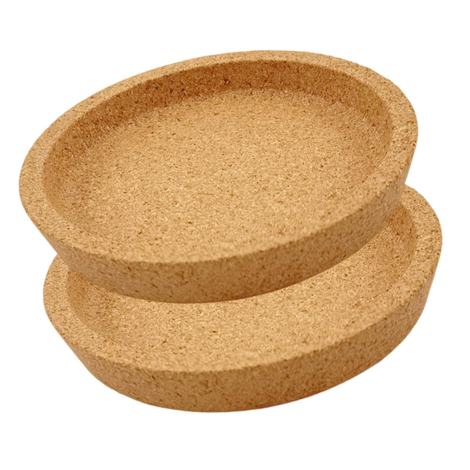 Cork Cup Coasters with Raised Lip Round Drink Holders for Drink Absorbent, Coffee Table, Dining Table, Offices Desk Desk Mats