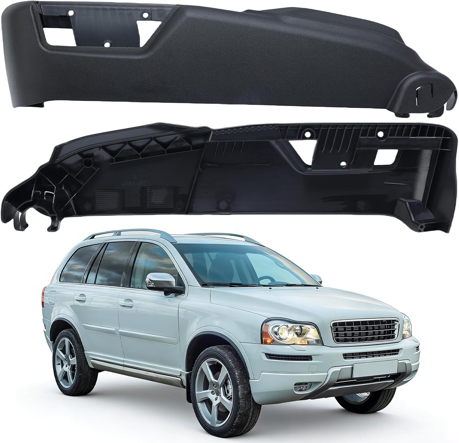 Black Front Left Seat Side Switch Panel Trim Cover Fits For Volvo S80 XC90 V70 S60 2007-2014 39802011 Driver Side