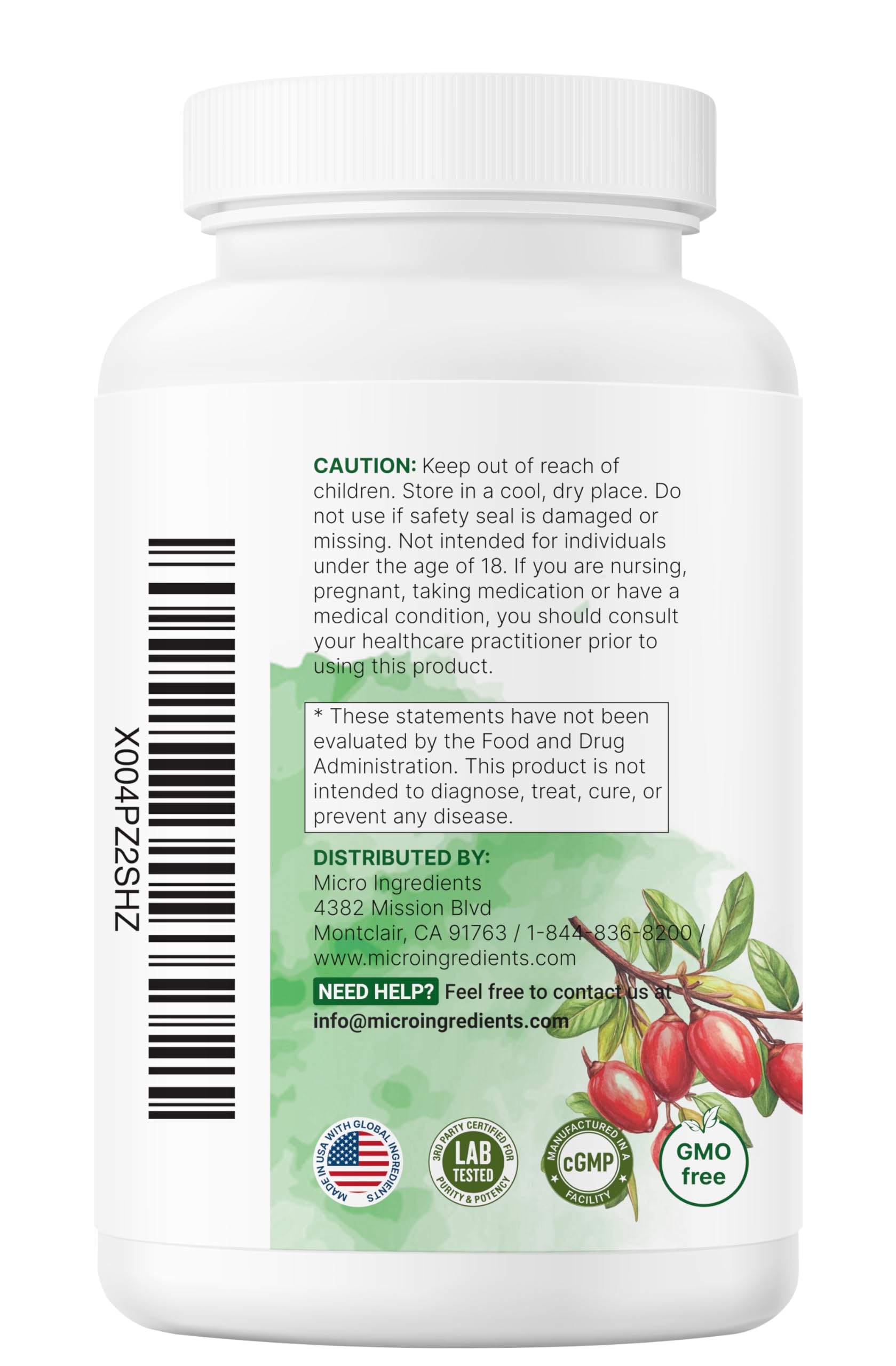 Micro Ingredients Berberine with Ceylon Cinnamon and Chromium Complex, 240 Veggie Capsules | High Potency Berberine HCl Root + Cinnamon Bark Extract | Heart Support & Immune Health Supplement