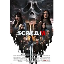 Shivpiin Scream VI Movie Poster, Unframed, 11x17 inches, 28cm x 43cm, Dark Colors, Modern, Contemporary, Indoor Use Only, Living Room, Home Office
