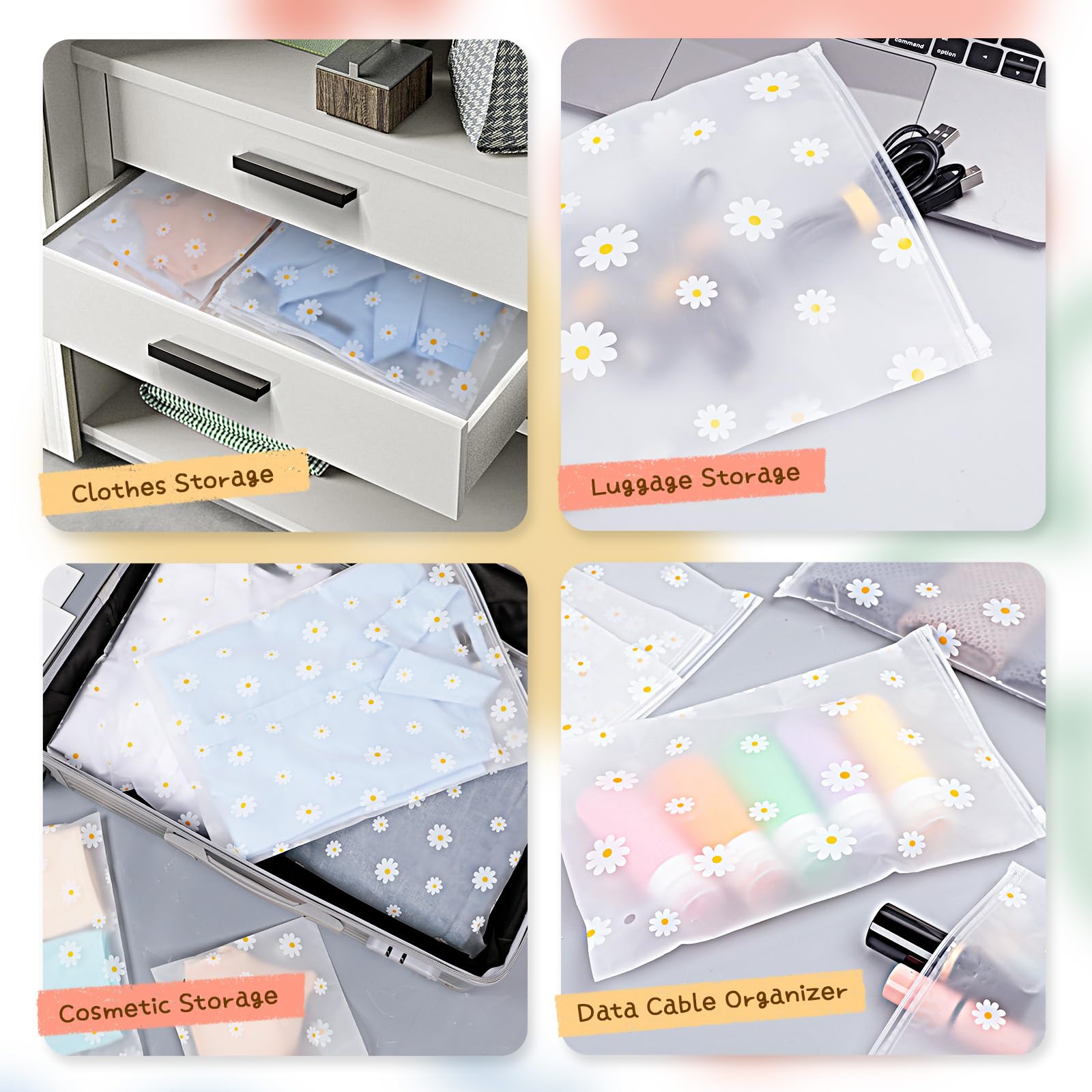 Sacs Plastique Transparents Lot De 6 Sacs De Déménagement 88L - Rangement Transparent Avec Poignées Renforcées Stockage Vêtements Couettes