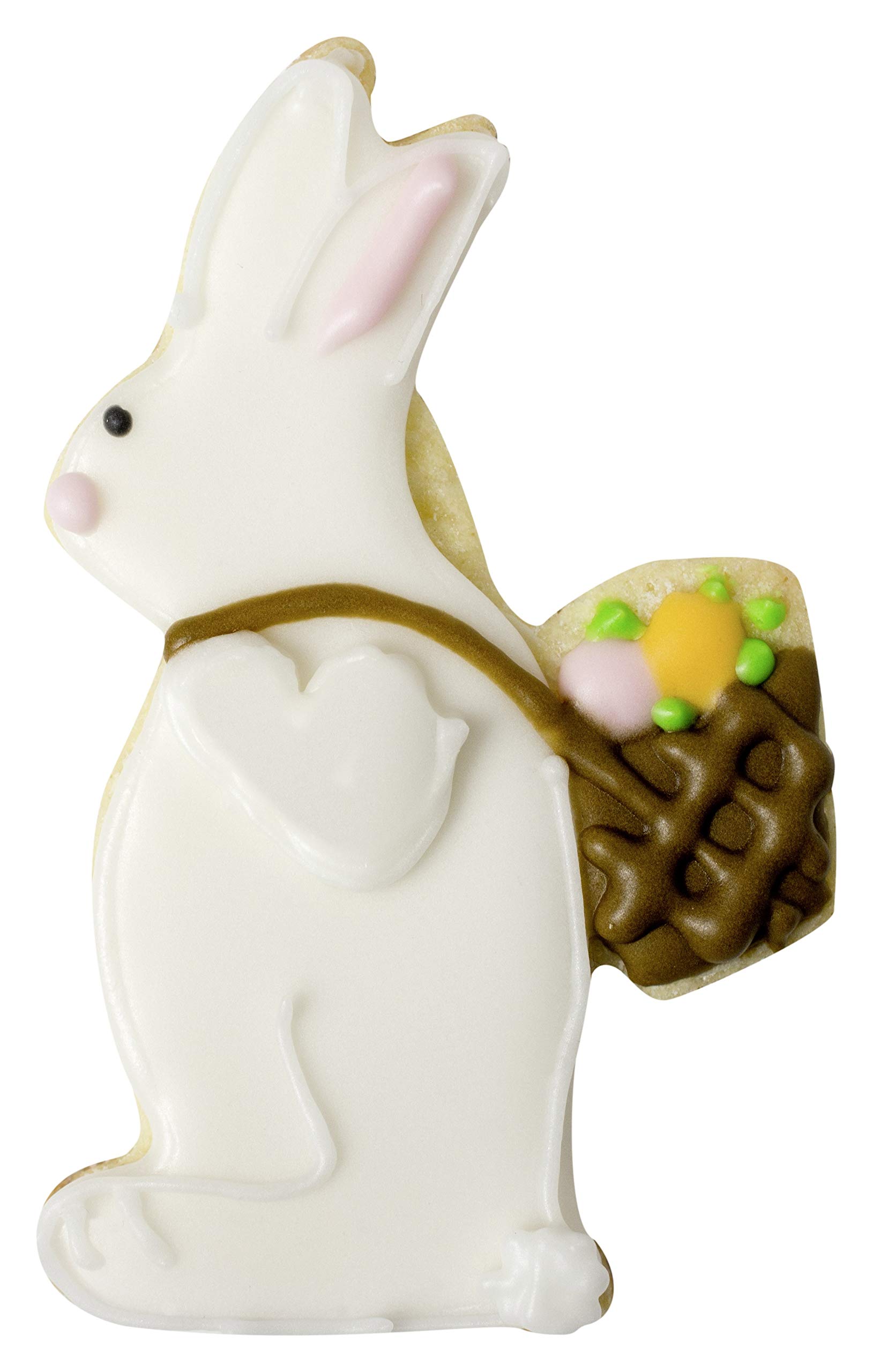 5er Ausstecher-Set Osterhasen, Ausstecher für Plätzchen, Ausstechform für Kekse und Fondant, hochwertiger Keksausstecher, Küchenhelfer aus Edelstahl, Farbe: silber (Packung mit 6)
