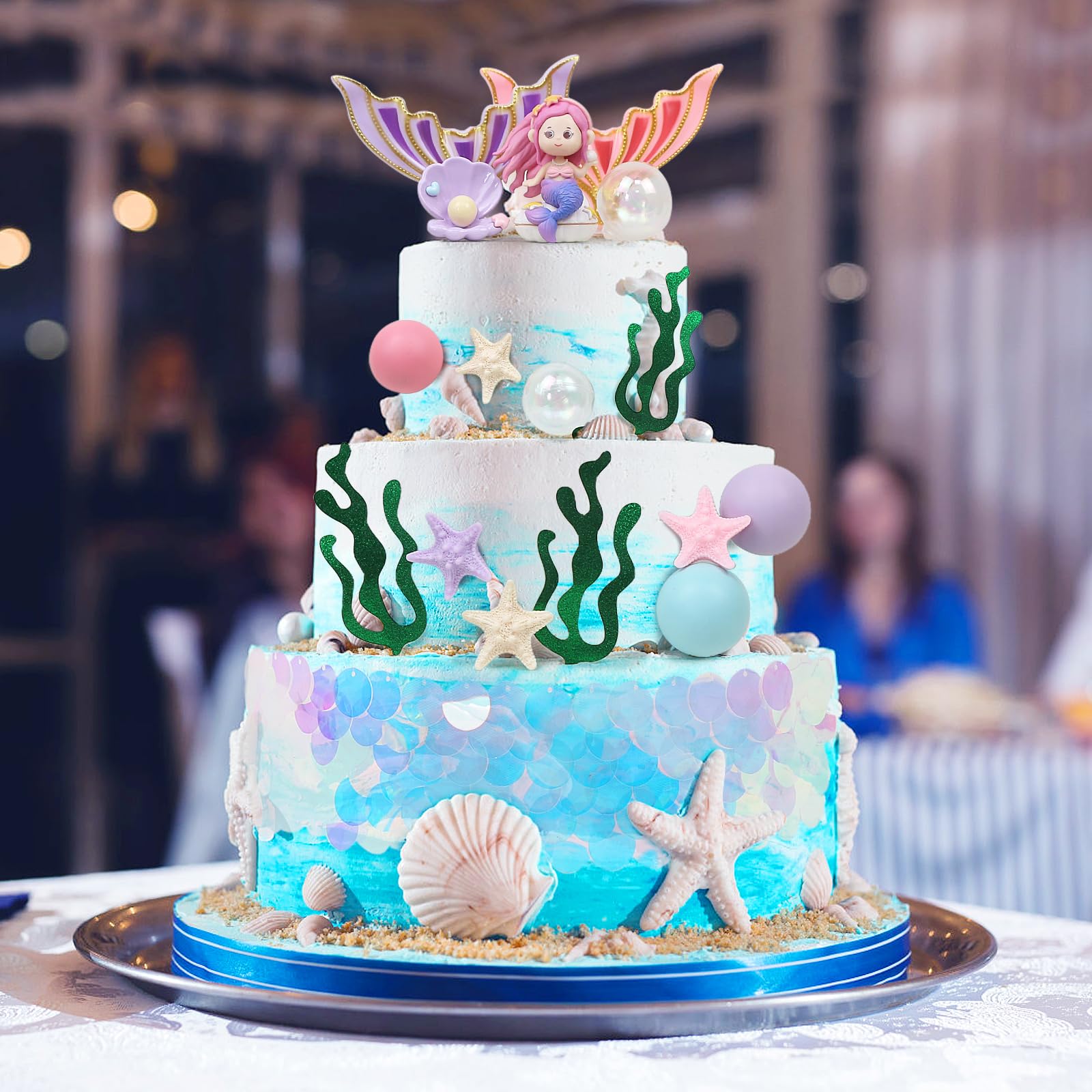 Seashell Cake Topper: Mermaid Under The Sea Party Decor - UK - View #8