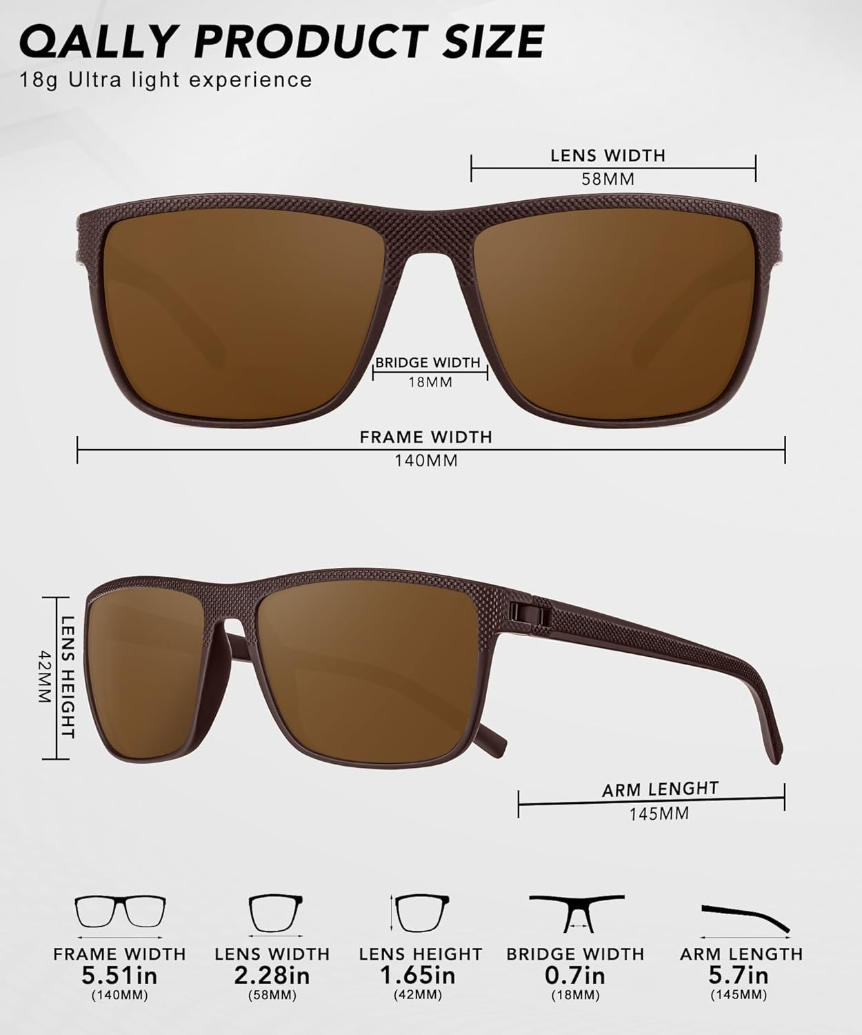 Polarized Sunglasses Men, Mens Sunglasses Polarized UV protection Lightweight Sun Glasses for Driving Fishing Golf - Image 4