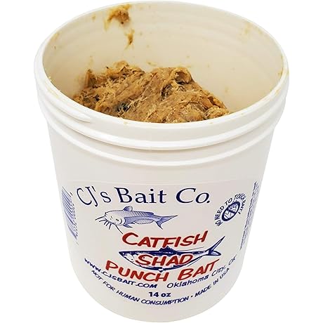 CJs Shad Punch Bait 14oz for Catfish: Strike Like a Bolt!