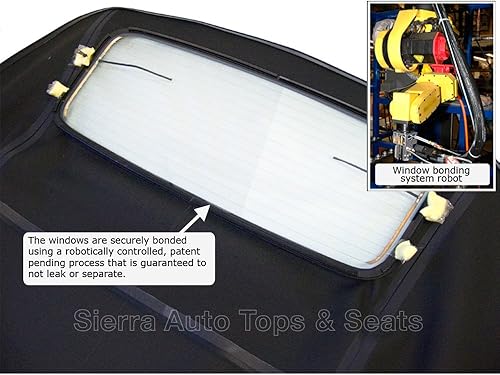 Miniatura 3 de Sierra Auto Tops & Seats Parte superior convertible, compatible con Audi A4 y S4 2003 a 2009, color negro, tela Stayfast, repuesto superior