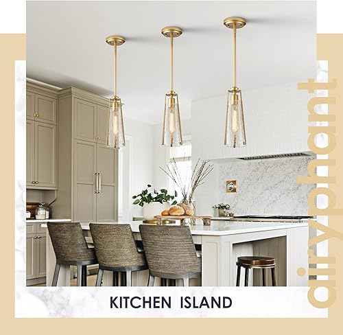 Miniatura 6 de Lámpara colgante moderna para isla de cocina, lámpara colgante de techo negro y dorado para comedor, vestíbulo, dormitorio