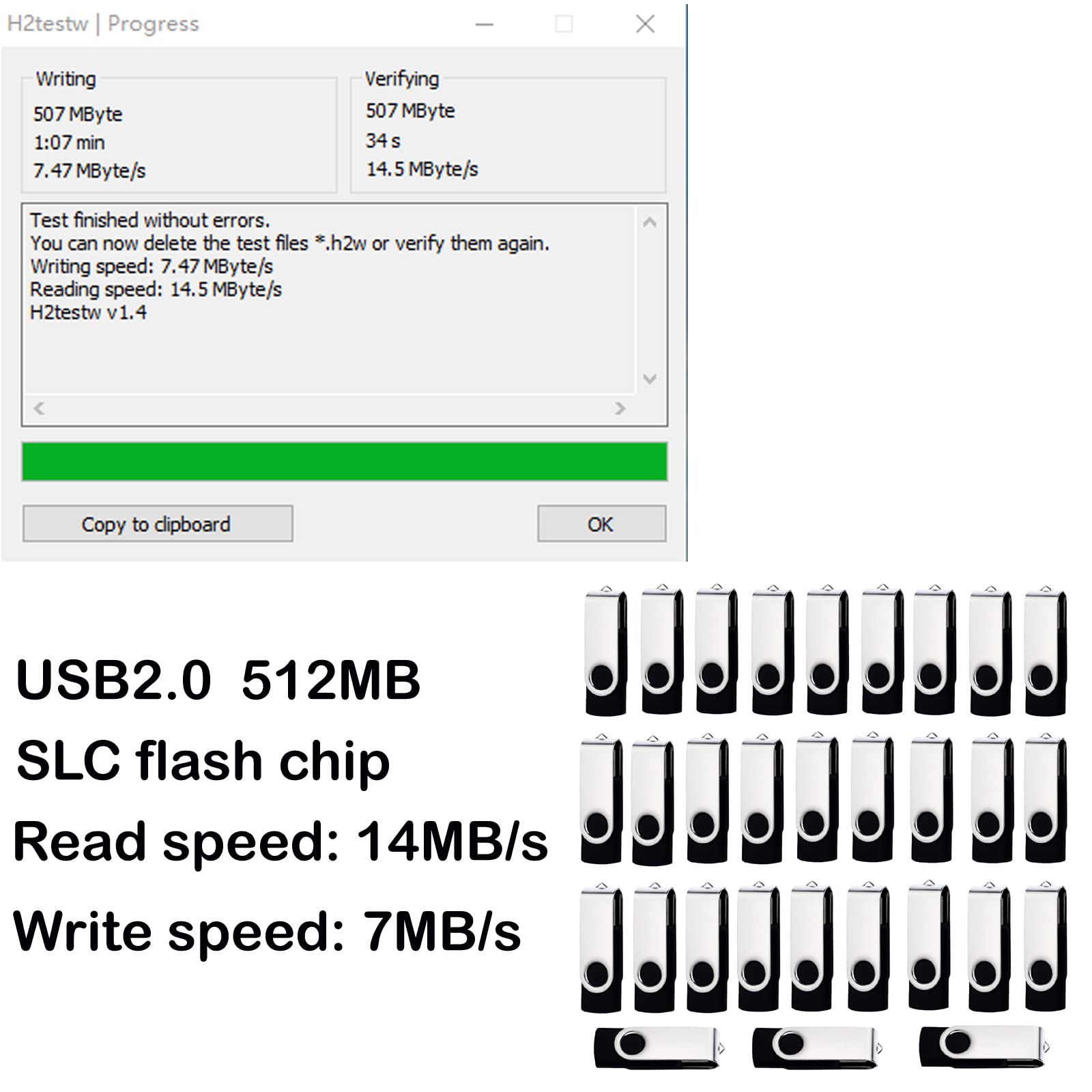 Chiavetta USB da 512 MB Confezione da 100 unità flash USB Bulk Drive Thumb Drive Confezione da 100 unità flash USB 2.0 Chiavetta USB da 512 MB