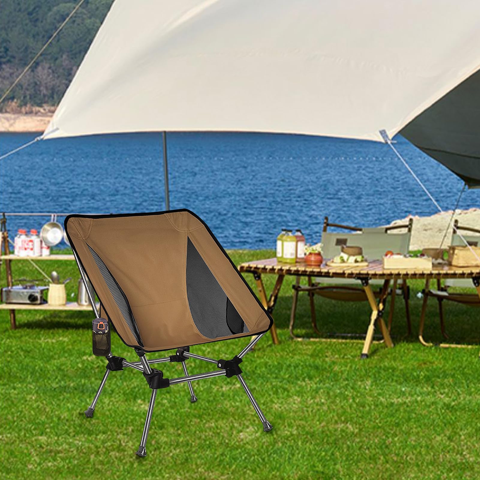 Chaise Pliante Portable Extérieure En Aluminium, Chaise Pour Plage, Randonnée, Camping | Série Chaise